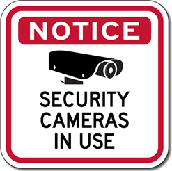 Long Island New York security camera installer sign